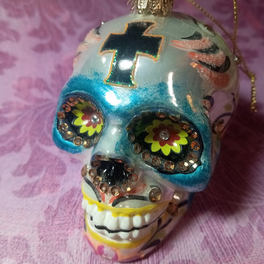 Dia De Los Muertos ~ Sugar Skull Ornament
